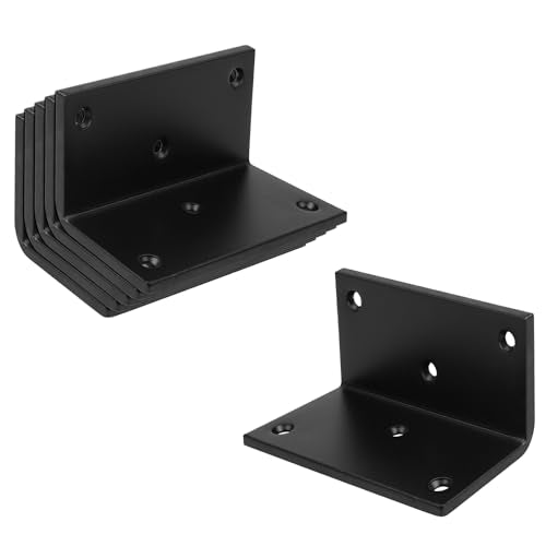 6 PCS 2"x2"x4" L Angle Bracket, Corner Brace for Wood, Countersink 2" x 2" x 4" 6