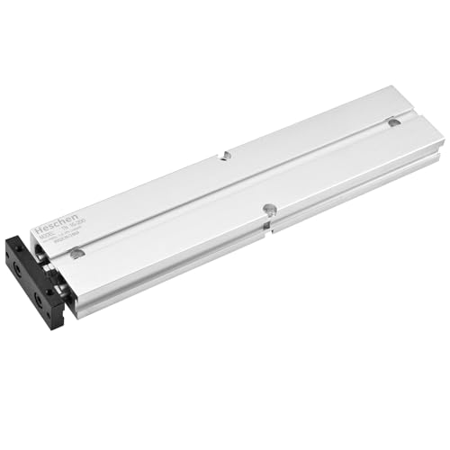 Heschen Pneumatic Air Cylinder, TN16-200(TDA16-200), Bore 16mm, Double-Rod Double-Acting Aluminum Pneumatic Air Cylinder, with Magnet (Stroke 200mm) Stroke 200mm