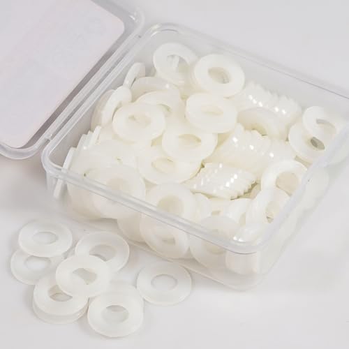 720PCS Nylon Flat Washers Assortment Kit &200PCS M6 White Nylon Washer kit & 150PCS M8 White Nylon Washer kit