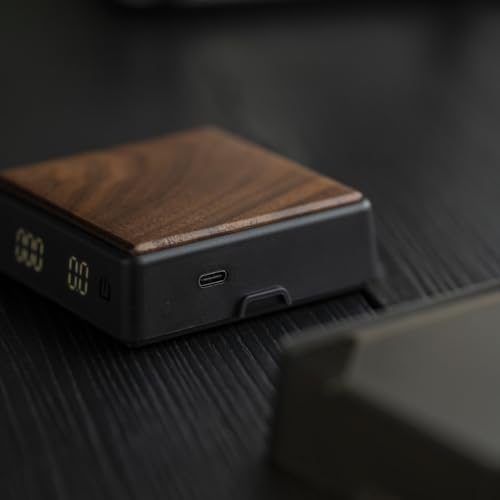 Mini Coffee Scale with Timer, 0.1g Precision Espresso Scale, USB-C Rechargeable Digital Coffee Scale with LED Display, 1kg Capacity for Espresso and Pour Over