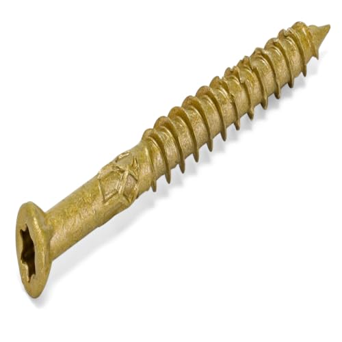 Power Pro Premium Exterior Trim Screws, #9 x 2-1/2in, 435 Pieces, Bronze #9 x 2-1/2 inch 5lb