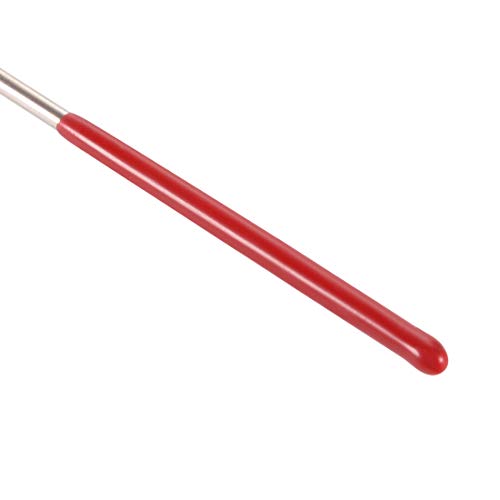 sourcing map Round Diamond Needle File Stone Metal 150 Grit 2 mm x 100 mm Silver Red DE Pack of 5