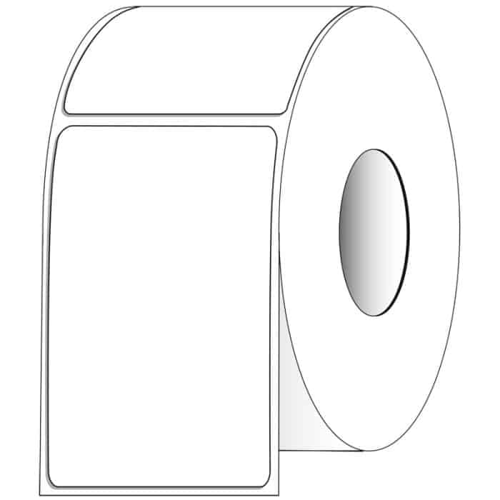 Direct Thermal Perforated White Labels, 4 x 6.5 Inches, 900 Count, 3 Inch Core
