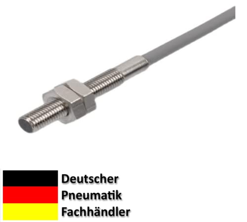 Inductive Sensor M5 Nickel-Plated Brass, PNP NC, Compact Design Diameter 5 mm, IP65, Inductive Proximity Switch Inductive sensor M5 - nickel-plated - 1.5 mm PNP NC
