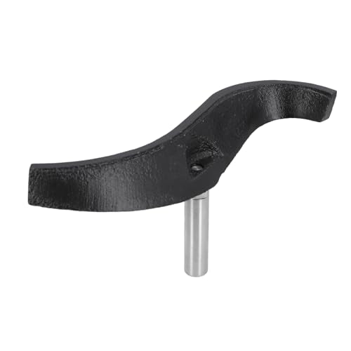 5/8in S Shaped Lathe Tool Rest, Alloy Steel Cast Iron Curved Bowl Turning Rest, Sturdy Woodworking Lathe Accessory