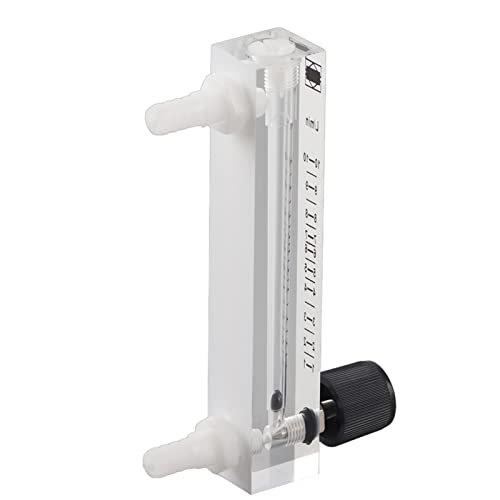 Gas Flow Meter, Flow Meter 1-10 LPM Flow Meter Rotameter Air Oxygen 0-15 L/min Flow Meter for Oxygen/Air/Gas Acrylic Rotometer with