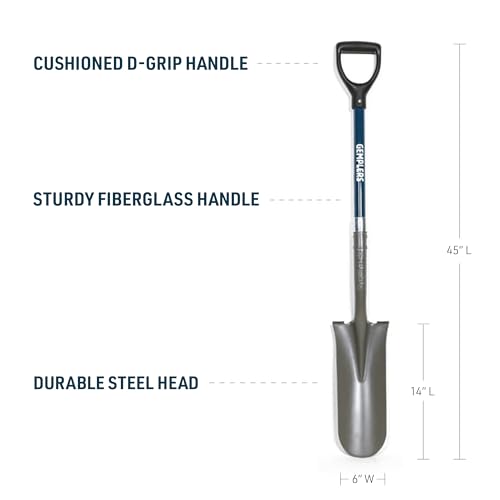 Gemplers Drain Spade with Fiberglass Handle