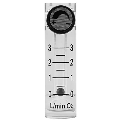 GasFlowMeter 0-3LPM FlowSensor Gas Detector for SewageGasTesting Medical Equipment | 8 mm quick coupling, 0.6 MPa pressure resistance, oxygen and air measurement, industry and laboratory