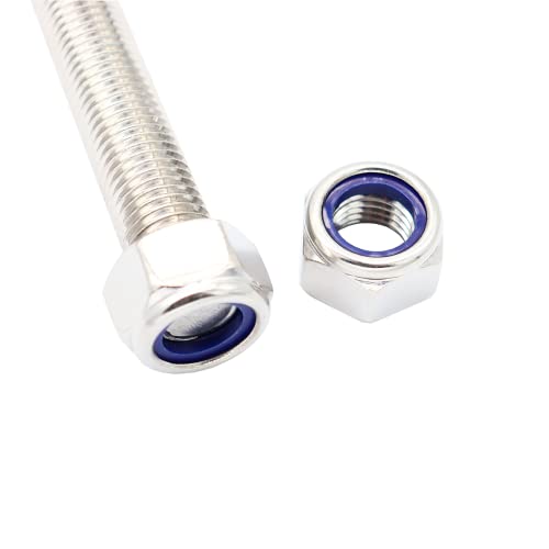 M12x250mm Threaded Rod 5pcs 304 Stainless Steel Metric Fully M12*250mm 5