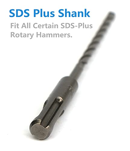 24-Pack 3/16 Inch x 6 Inch SDS Plus Rotary Hammer Drill Bits Set, Carbide Tipped for Brick, Masonry, Stone and Concrete (3/16" x 4" x 6") 1 3/16"x6"