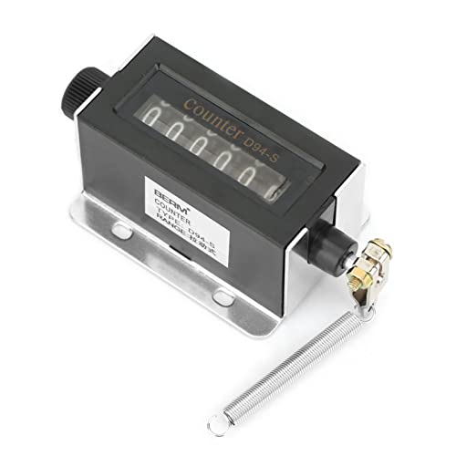 D94-S 6-Digit Resettable Mechanical Draw Counter Digital Length Counter 0-999999 for Machine Quantity Log