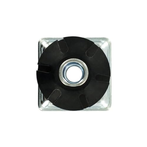 Outwater Industries Double Star Threaded Caster Insert | Heat Treated Steel | Fits 1-1/2 Inch Square 16-18 Gauge Tube | THREAD: 5/16-18 | 20 PACK