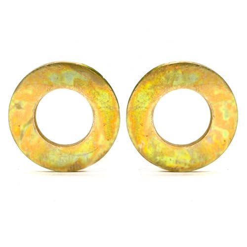 (50 Pieces) 1/2" SAE Grade 8 Flat Washers Zinc Yellow 50