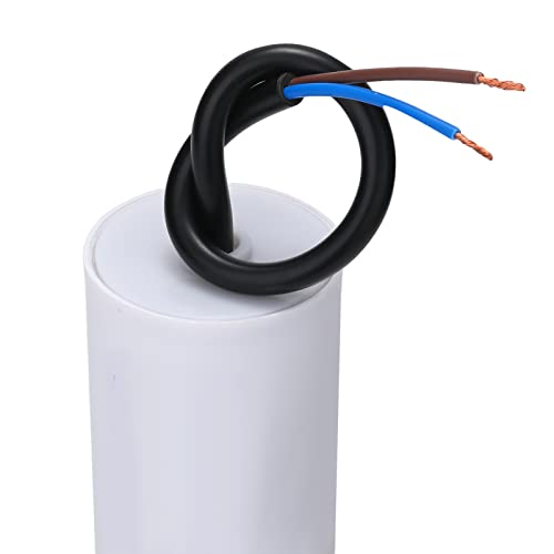 VEXUNGA 12µF 450V Motor Capacitor Starting Capacitor Capacitor 12uF 12uF 450 Volt 40 x 70 mm CBB60 Capacitors Cable M8 for Electric Motor