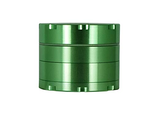 Headchef Razor, 4 Piece Grinder, Metal Herb Grinder with Sifter Scraper (Green, 40mm)