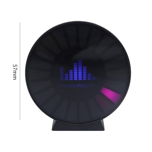Qury Vibration Noise Sensor, Electronic Paranormal Detector with RGB Light, 2K HD, Voice Activation for Air Vent