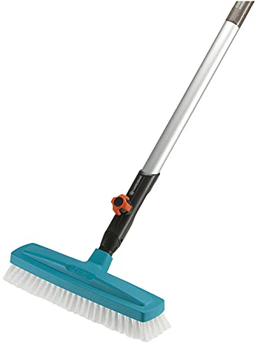 Gardena combisystem scrubbing brush: Optimal tool for cleaning in the house, 30 cm working width, highly elastic polypropylene cutlery, furniture-friendly through rounded edges (3639-20) scrubber Single