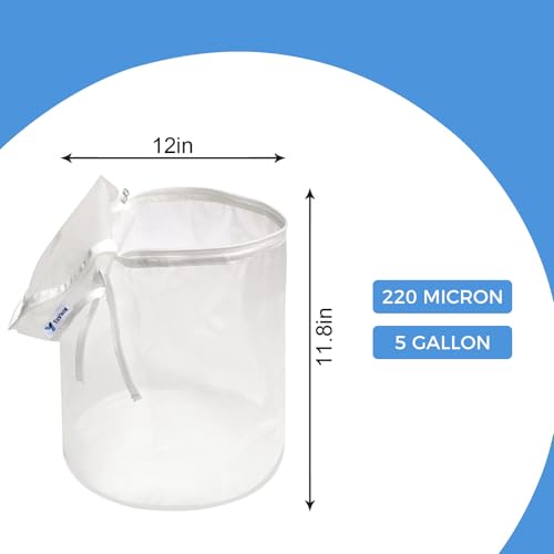 Bubble Bag 20 Gallon 220 Micron All Mash Bubble Hasch Bags Essence Extraction Bag Kit Filter Bag Zipper Bag Suitable for Herb Extraction and Production of Hash by Ice Extraction