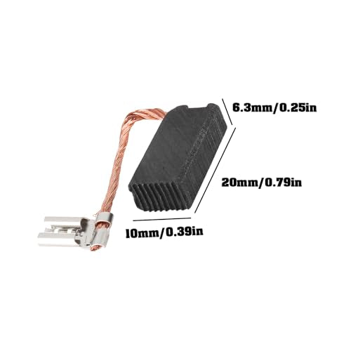 Create idea 2 Pairs Carbon Brushes Compatible with Baier 45872 6.3 x 10 x 20 mm