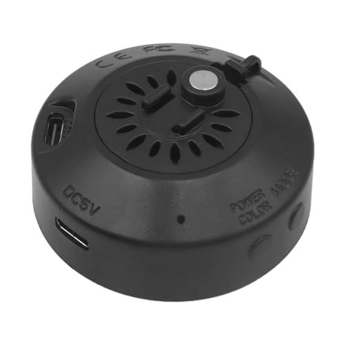Qury Vibration Noise Sensor, Electronic Paranormal Detector with RGB Light, 2K HD, Voice Activation for Air Vent