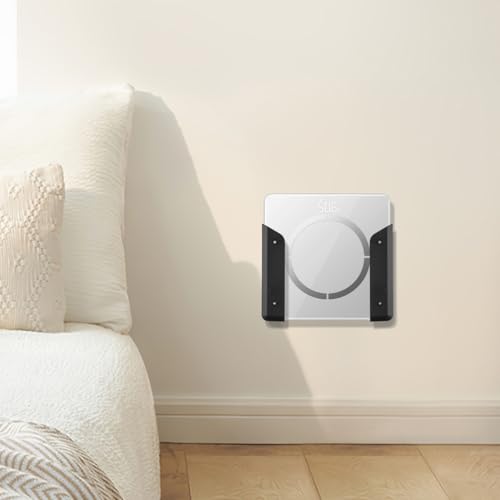 NUOBESTY Compact and Lightweight Acrylic Wall Mounted Scale Holder for Bathroom and Bedroom Space Saving Wall Shelf Bracket for Digital Scales