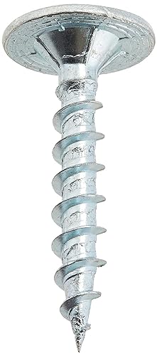 FastCap Professional PowerHead #10 Wood Screw, 1-1/4" Length, 9/16" Head, Self-Tapping, Zinc Coated, Square Drive, Type 17 Point. The Ultimate Strength & Holding Power. (200 Pieces)