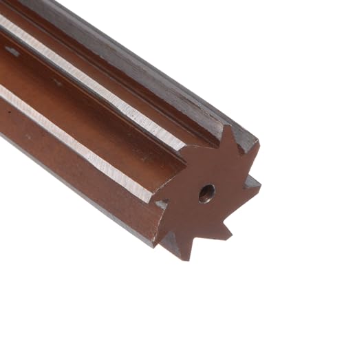 uxcell Hand Reamer 30mm Alloy Tool Steel H8 8 Straight Flutes Hand Milling Cutter Tool Metric Reaming Drill Bit for Metal