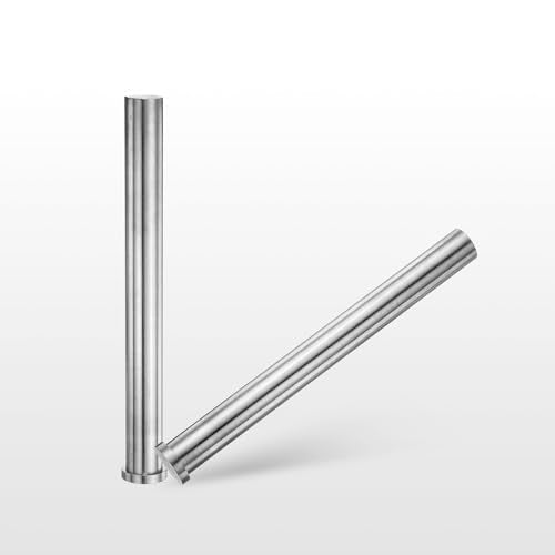 HARFINGTON Straight Ejector Pins 1" Dia 254mm (10") Long 65Mn Round Tip Punches Steel Ejector Pin Punch for Die Manufacturing Mechanical Maintenance 1" x 10"