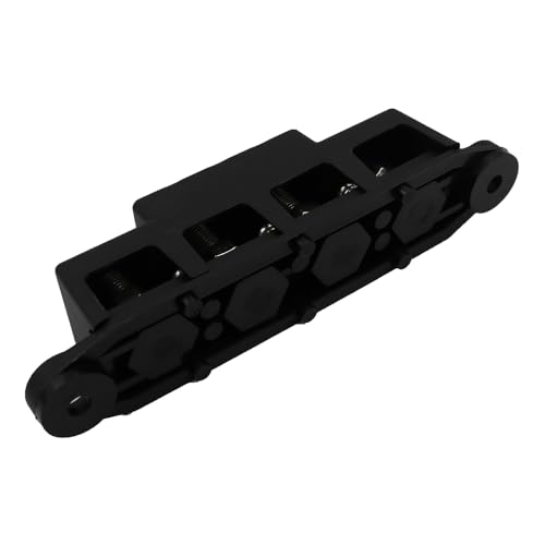 12V to 48V 250A Busbar 4 Way 4 Port Distribution Block M8 (5/16") with Black Cover Negative Terminal Stud for Cars Vans RV Trucks Boats Yachts