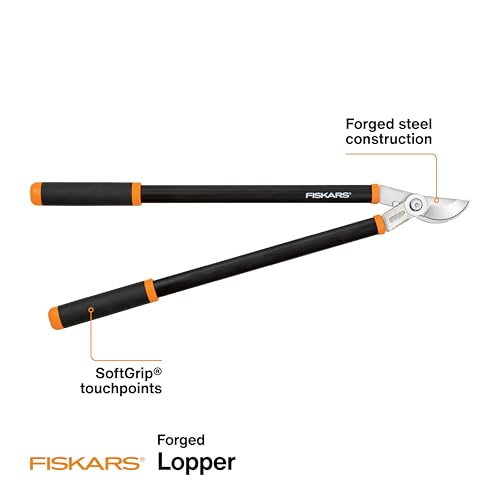 Fiskars 28" Forged Bypass Loppers, Tree Branch Cutter, 1.75" Cut Capacity