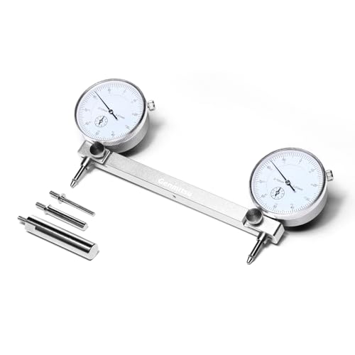 Genmitsu CNC Milling Machine Tramming Tool, Pro Calibration System with 1/2", 1/4", 1/8" Shank and 0.001" Precision Indicators, Ideal for Squaring, Leveling, and Machine Calibration