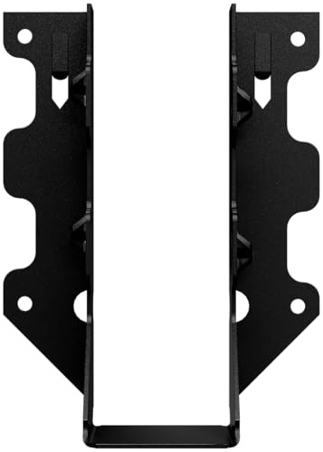 Simpson Strong-Tie LUS26PC Outdoor Accents LUSPC ZMAX, Black Powder-Coated Face-Mount Joist Hanger for 2x6 (Pack of 12)
