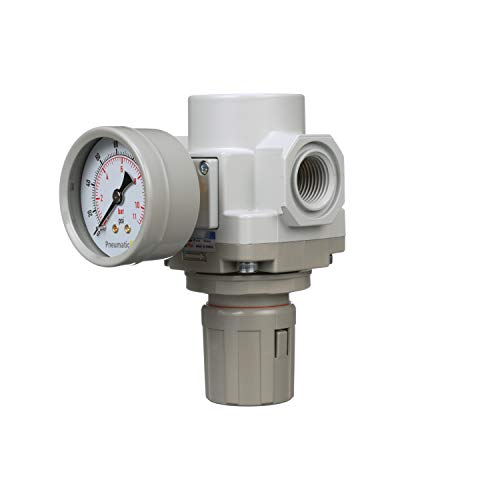 PneumaticPlus SAR400-N06BG Compressed Air Pressure Regulator, 3/4" NPT