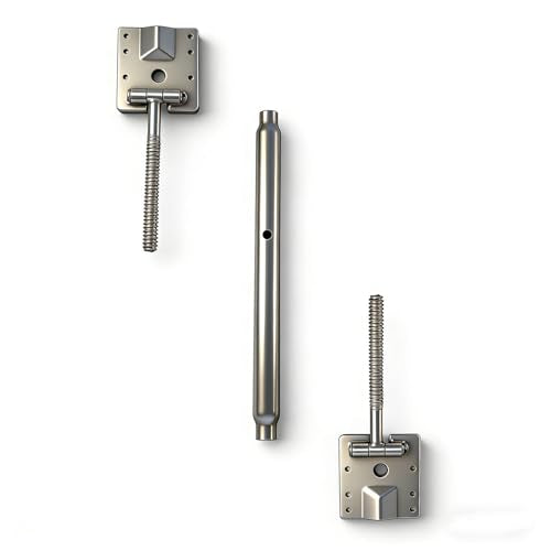 Adjustable Wall Brace，Concrete Turnbuckle Form Aligner，Secure Column & Wall Form Support，Kick Brace for Concrete Forms， Fast Bracing & Alignment，Ends Swivel 180 Degrees (14" - 25" Length)