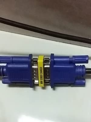 Fielect DB25 VGA Gender Changer 25 Pin Female to Male 2-Row Mini Gender Changer Coupler Adapter Connector for Serial Applications Blue Pack of 5 25pin DB25 Male to Female Blue 5Pcs