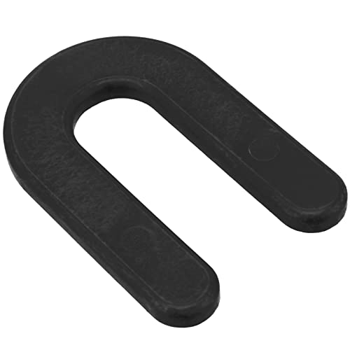 KEILEOHO 300 Pack 1/4 Inch Black Plastic U-Shaped Shim Spacers for Leveling, Tiles, Walls, Windows
