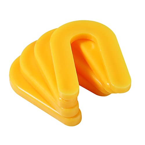 300 Pack 3/16 Inch Plastic U-Shape Tile Spacers, Horseshoe Shims for Leveling and Aligning Marble, Granite, Stone and Large Format Tiles (Yellow, 300pcs) Yellow 300