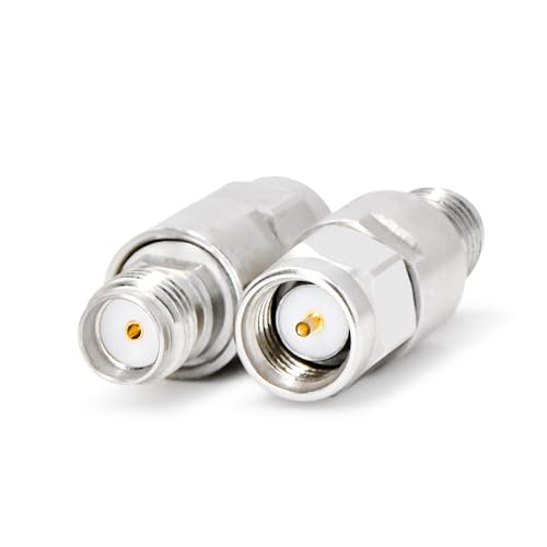 TOJOIN 12.4GHz RF Coaxial Attenuator, 3/6/10/20/30dB 5PCS SMA Copper Attenuator, Male to Female, 2W 50Ohm SMA Attenuator, Used in Mobile Communication, Aviation, Radar 2W 12.4G mix pack(3/6/10/20/30dB)-5pcs