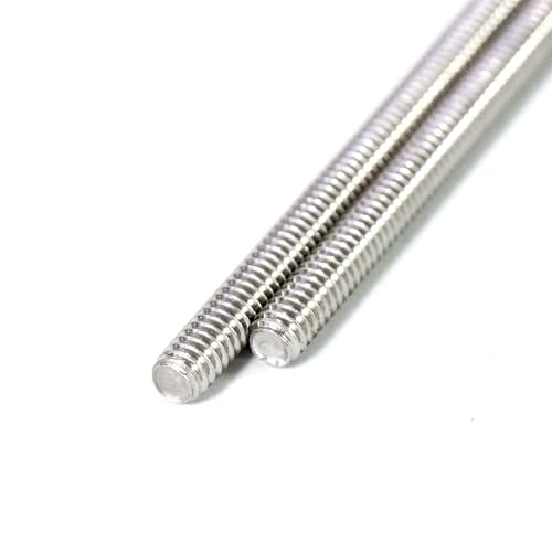 Stainless Steel Fully Threaded Rod, 1/2" -13 Thread Size, 12" Length, Right Hand Threads, 4 Pieces 1/2"-13