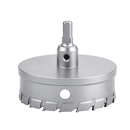 6.3 inch / 160mm Carbide Tipped Hole Saw,Metal Steel Hole Saw with a Drill Bit, Hole Cutter for Thick Metal,Stainless Steel,Sheet Metal, Iron and Wood. (160mm (6.3 inch)) 160mm ( 6.3 inch )