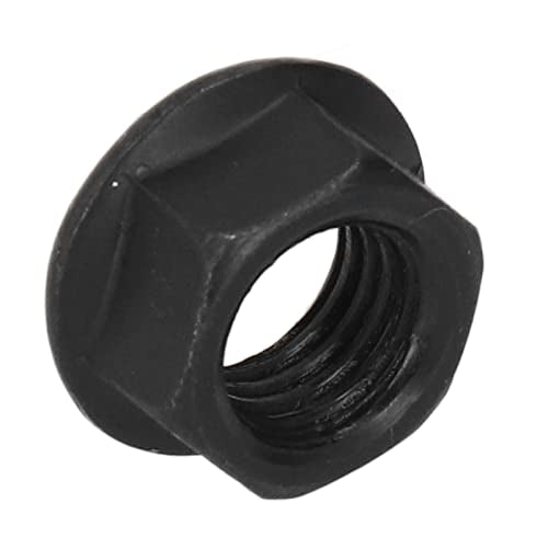 100Pcs M10 X 1.25 Hex Nut Carbon Steel Nut for 168F 170 188 Gasoline Generator Black, Carbon Steel Flange Nuts Hex Nuts Locknuts Nuts