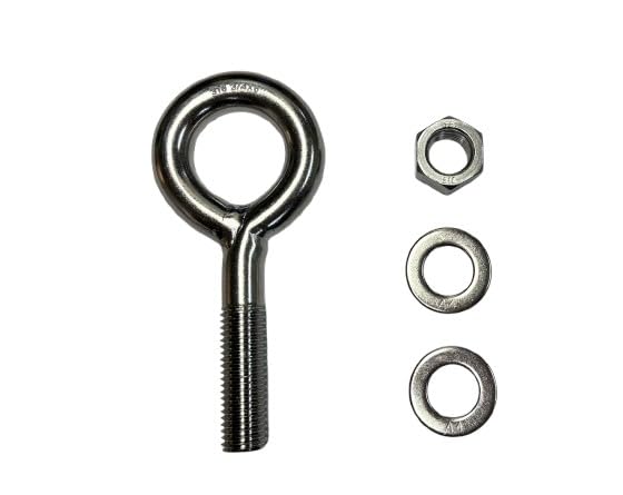 US STAINLESS Stainless Steel 316 Eye Bolt 3/4" x 6" UNC Short Thread Marine Grade Pitch of 10