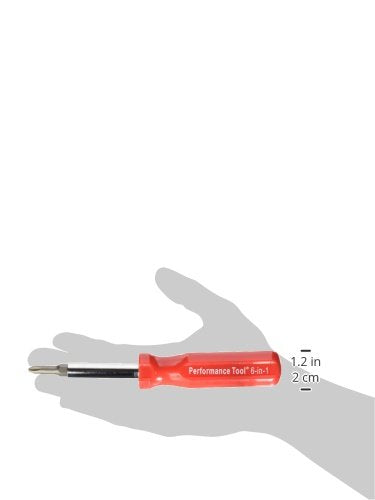 Performance Tool W975 6-in-1 Quick Change Screwdriver With Hex Torque Handle, Chrome Vanadium Steel 6 in 1 Screwdriver