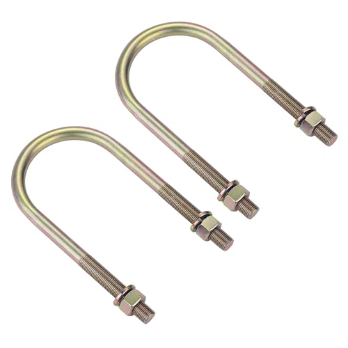 Trailer U Bolt Kits for 3" Round Trailer Axle,Spring U-Bolt Kit,1/2" Round Suspension U-Bolts 6.5" Long,4 Pack (4) 4