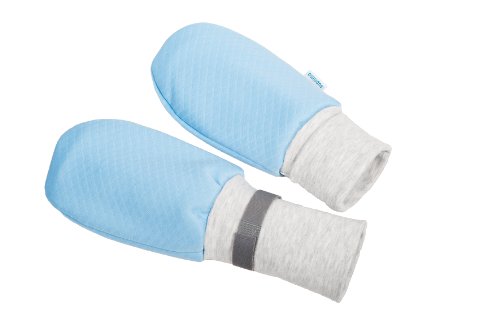 SUPRIMA Patient Protective Gloves - Anti Scratch Gloves for Adults - Soft Mittens for Adults to Support in Care and Care - Comfortable Mittens in Blue