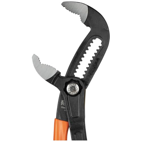 Klein Tools D5053BKIT 3-Piece Adjustable Pliers, Quick-Adjust Klaw Pump Pliers Set, 7-Inch, 10-Inch, and 12-Inch, Compact Design with V-Jaw and Hardened Teeth for Maximum Torque 3-Piece Set