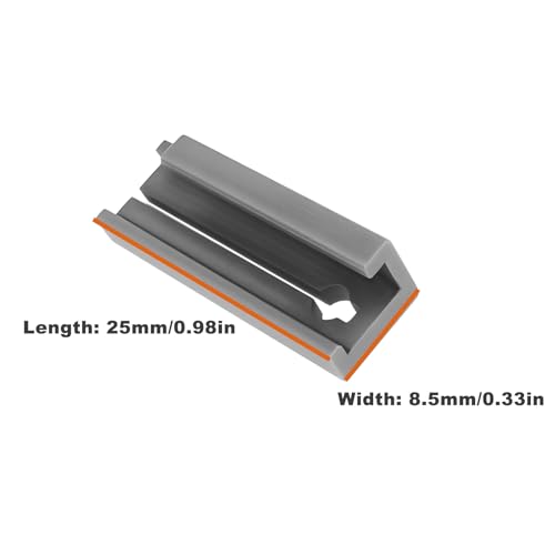 2 Stück Schlüsselspannvorrichtung 25x8,5mm HU101 Kompatibel mit Ford Focus Schlüsselfräsmaschinen