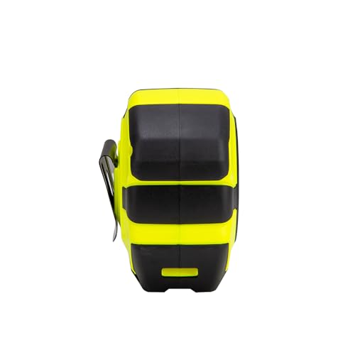 Komelon 35-Ft Contractor TSII Wide Blade Tape Measure with Backside Printing, Manual Lock, Long Standout (91435) Hi-Viz Yellow 35 FT