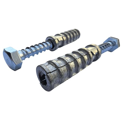 SANTIE 3/8 in. x 1-3/4 in. Zinc-Alloy Short Lag Shield Anchor (3/8" SHORT) - 15 PC