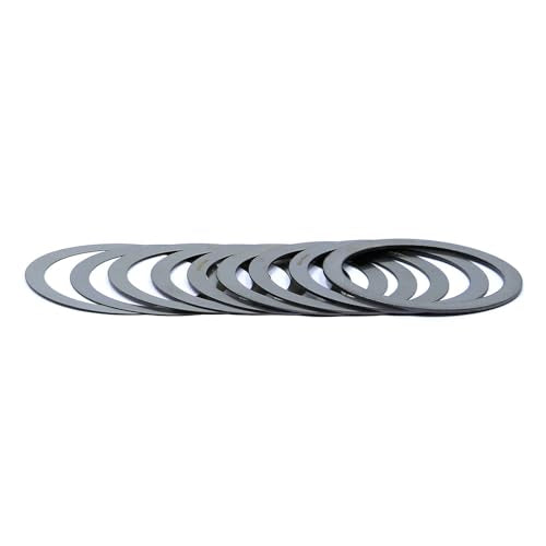 StarPal M42 Stainless Steel Flange Gasket Set, 0.1/0.15/0.2/0.3/0.4/0.5/0.6/0.8/1mm Thick Washers, 9 Pieces Total Astrophotography Accessory